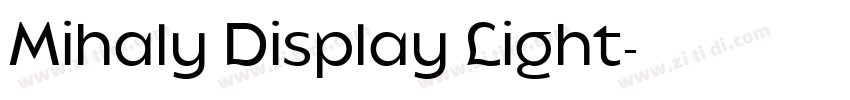 Mihaly Display Light字体转换